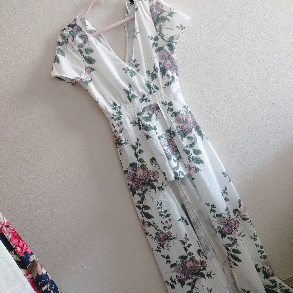 Windsor Floral Maxi Romper NWOT